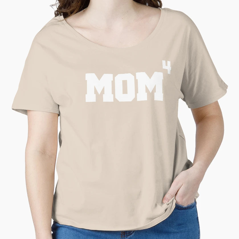 Mom To Fourth 4Th Power 4 Mothers Day T-Shirt - Minimalist Print Unisex - T-Shirt, Sweatshirt, Hoodie