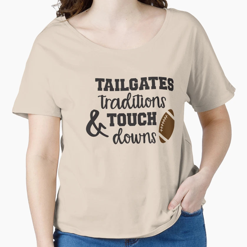 Tailgates Traditions Touchdowns T-Shirt - Custom Art Print Men Women - T-Shirt, Sweatshirt, Hoodie