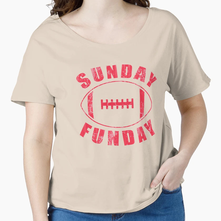 Sunday Funday Football T-Shirt - Graphic Print Men Women - T-Shirt, Sweatshirt, Hoodie
