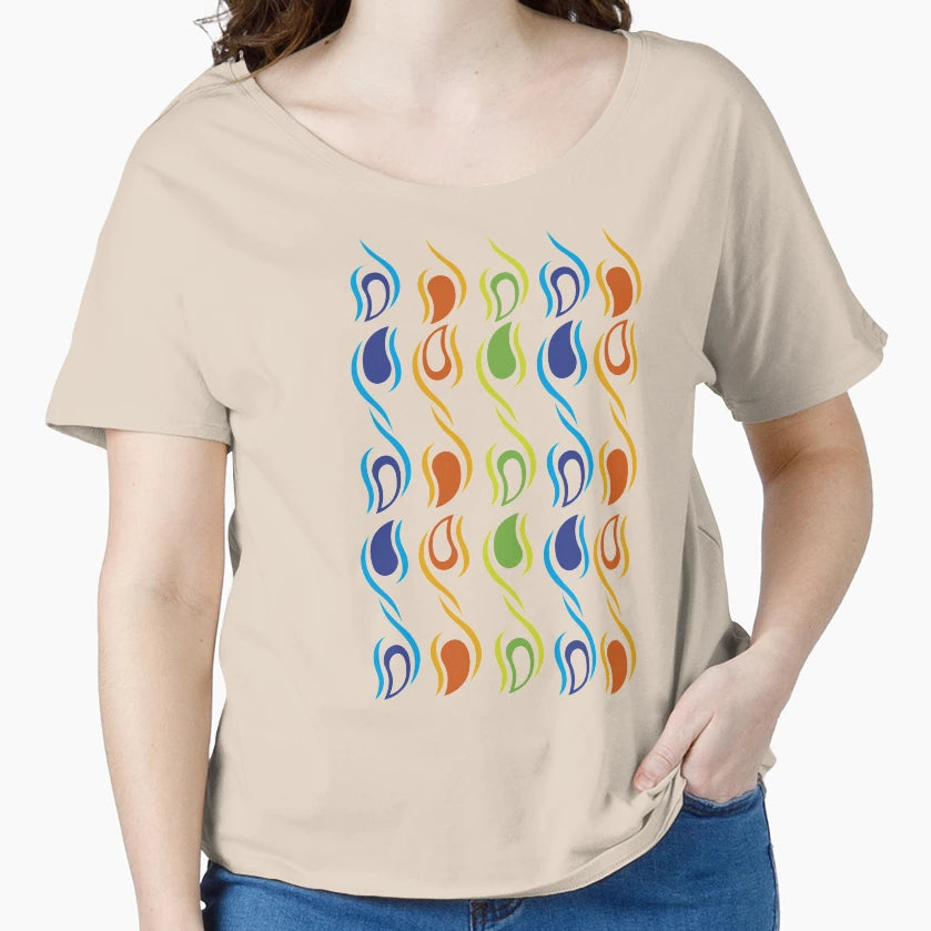 Abstract Raindrop Shiny T-Shirt - Fun Novelty Design for Adults - T-Shirt, Sweatshirt, Hoodie