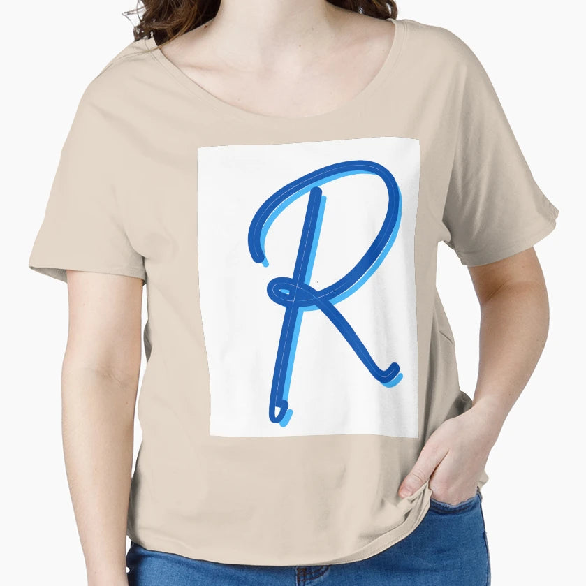 Letter R Alphabet T-Shirt - Graphic Print Men Women - T-Shirt, Sweatshirt, Hoodie