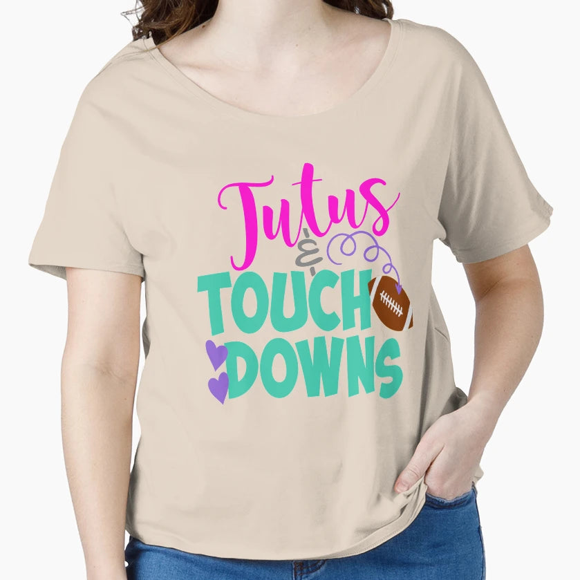 Tutus Touchdowns T-Shirt - Custom Art Print Men Women - T-Shirt, Sweatshirt, Hoodie