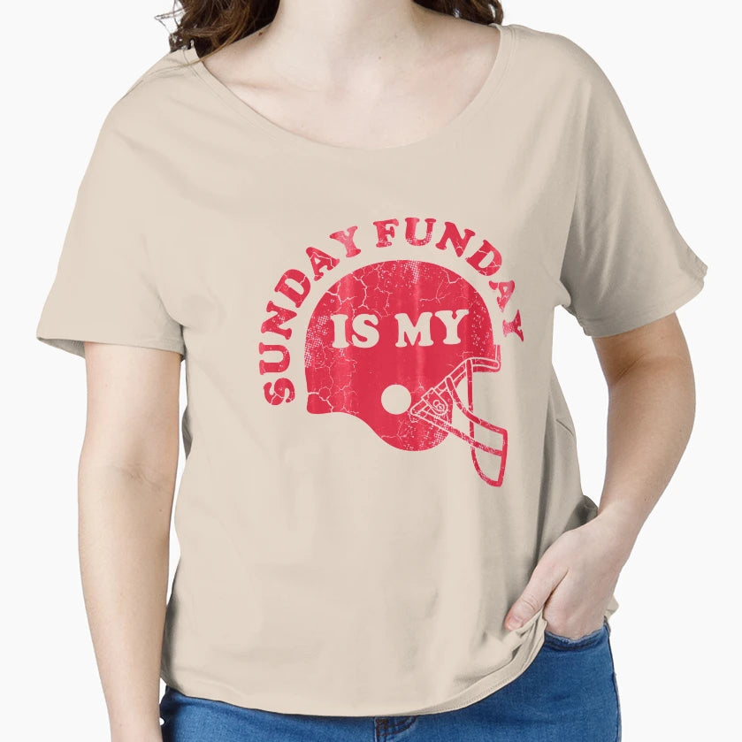 Sunday Is My Funday Football T-Shirt - Fun Novelty Design Men Women - T-Shirt, Sweatshirt, Hoodie