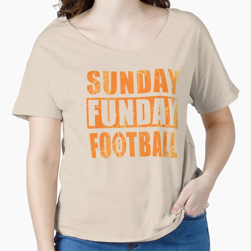 Sunday Funday Football T-Shirt - Custom Art Print Men Women - T-Shirt, Sweatshirt, Hoodie