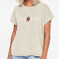 American Football Ball Lover Heartbeat T-Shirt - Unique Graphic Men Women - T-Shirt, Sweatshirt, Hoodie