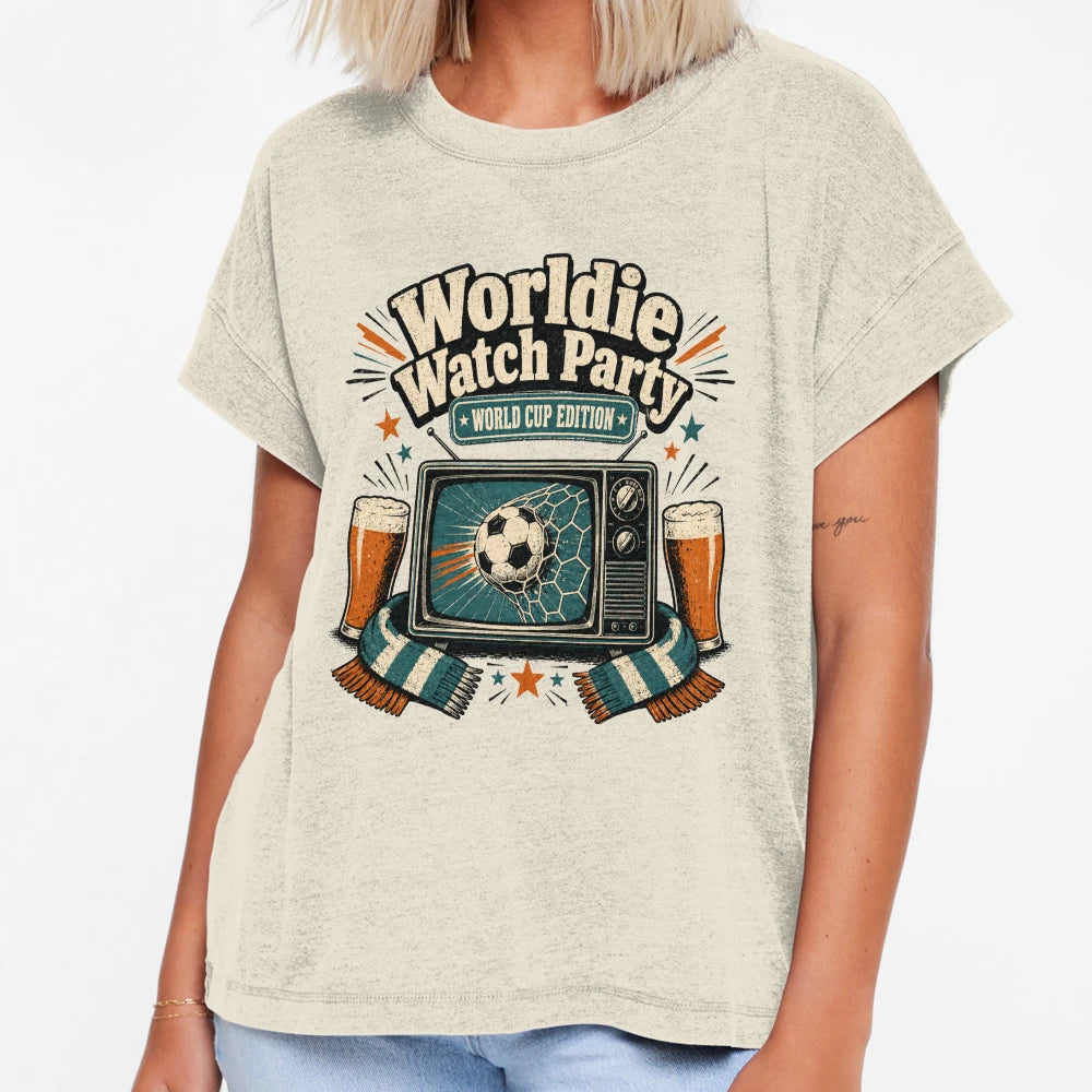 Worldie Watch Party Soccer Pub World T-Shirt - Streetwear Style for Adults - T-Shirt, Sweatshirt, Hoodie