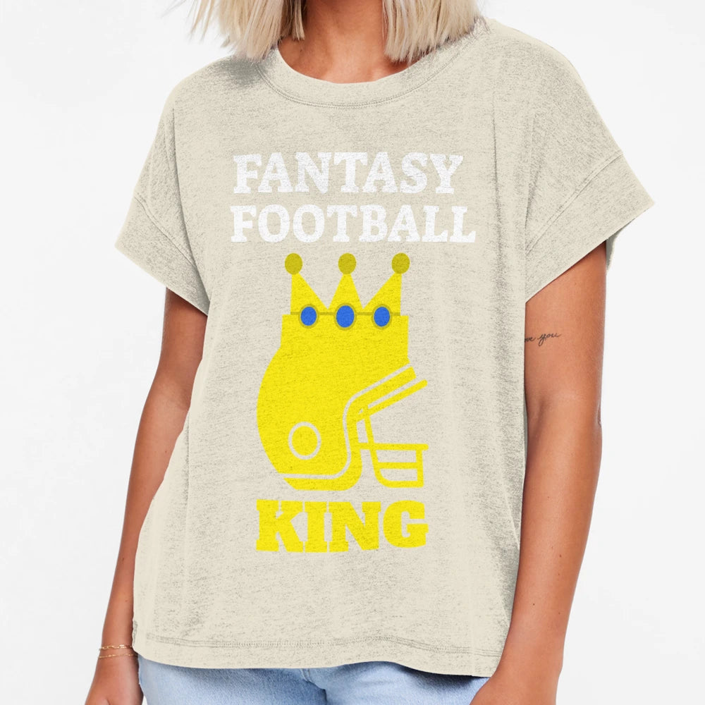Fantasy Football King T-Shirt - Minimalist Print Unisex - T-Shirt, Sweatshirt, Hoodie
