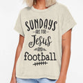 Sundays Are Jesus And Football T-Shirt - Unique Graphic for Adults - T-Shirt, Sweatshirt, Hoodie