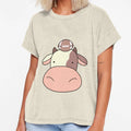 Football Cow Face T-Shirt - Custom Art Print for Adults - T-Shirt, Sweatshirt, Hoodie