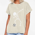 Halloween Dabbing Skeleton Soccer Ball T-Shirt - Fun Novelty Design Unisex - T-Shirt, Sweatshirt, Hoodie