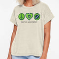 Peace Love Football Seahawks T-Shirt - Streetwear Style for Adults - T-Shirt, Sweatshirt, Hoodie