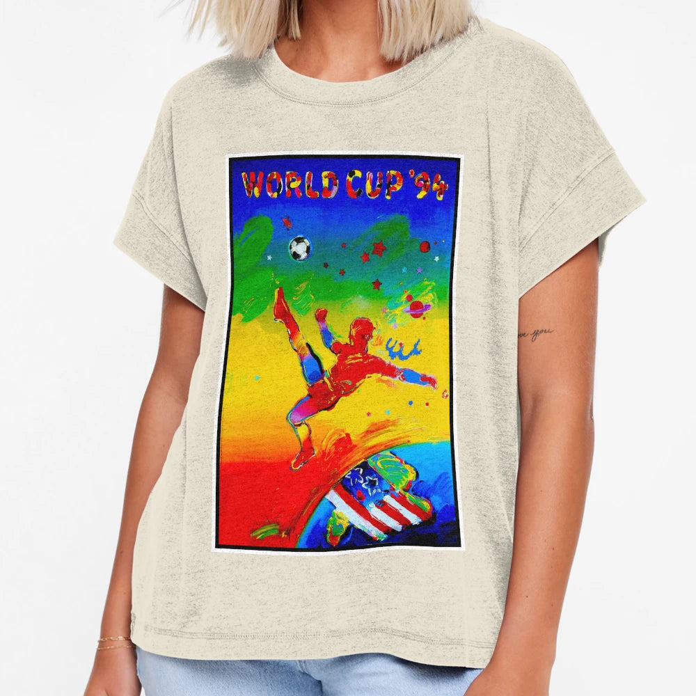 Worlds Cup Advertising Soccer T-Shirt - Aesthetic Graphic for Adults - T-Shirt, Sweatshirt, Hoodie