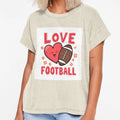 Love Football T-Shirt - Casual Everyday Wear for Adults - T-Shirt, Sweatshirt, Hoodie