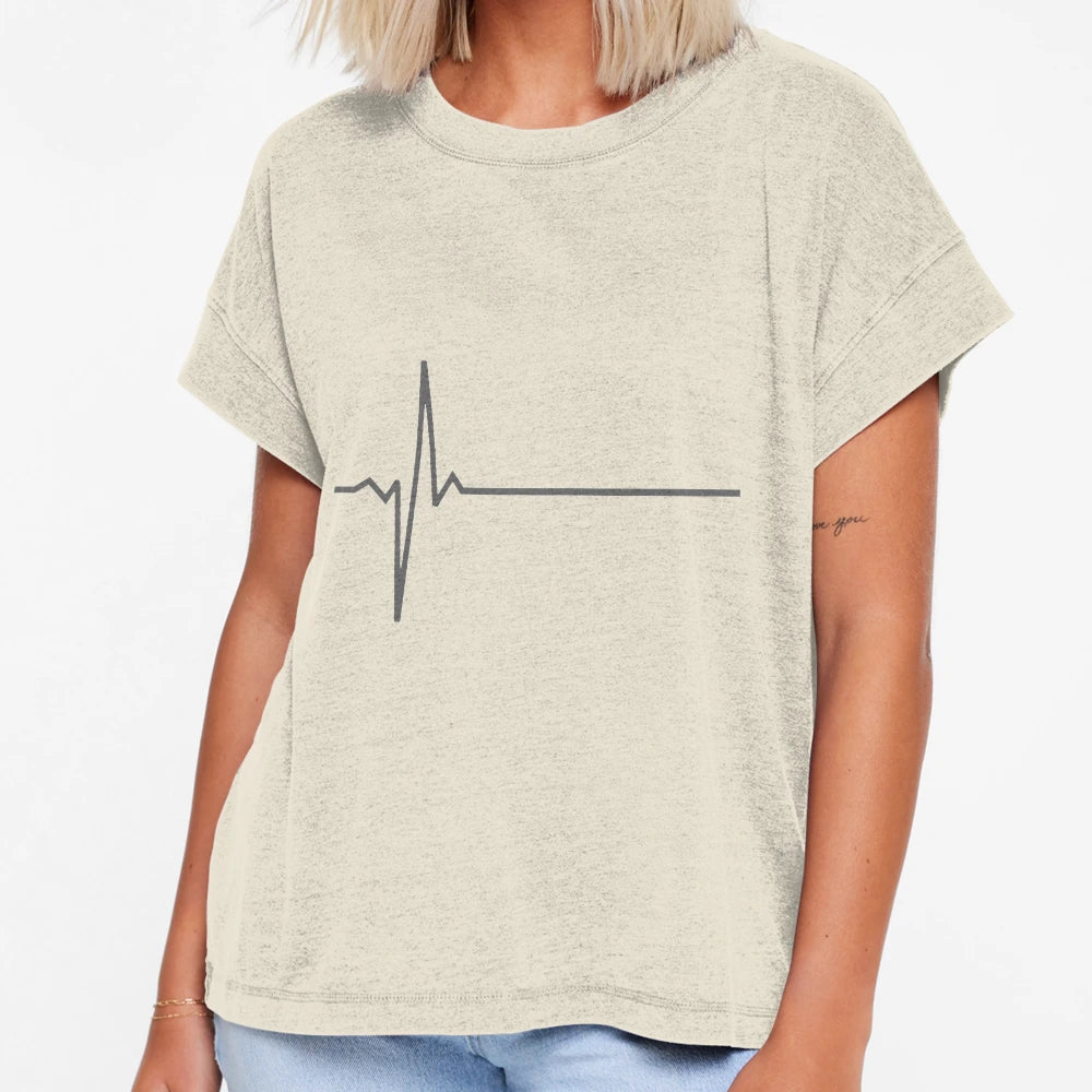 Heart Monitor Flatline T-Shirt - Fun Novelty Design Men Women - T-Shirt, Sweatshirt, Hoodie