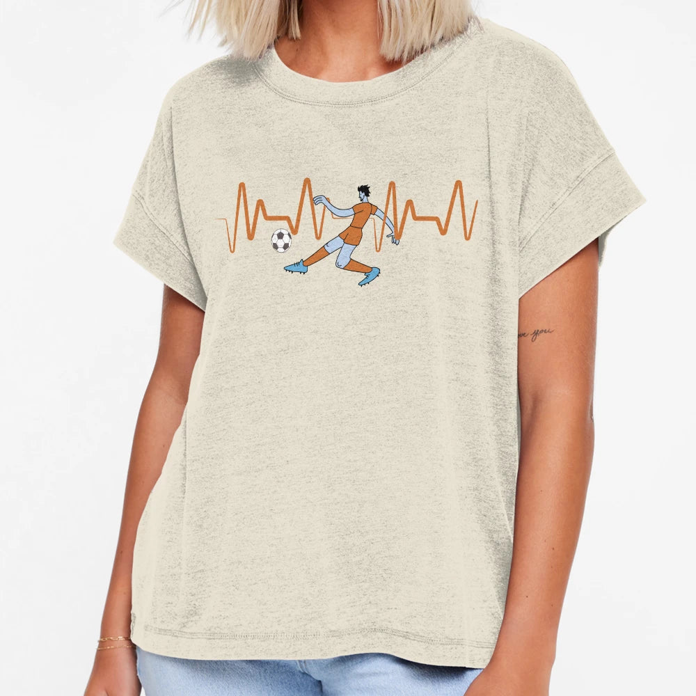 Soccer Heart Beat Soccer Lover T-Shirt - Novelty Apparel Unisex - T-Shirt, Sweatshirt, Hoodie