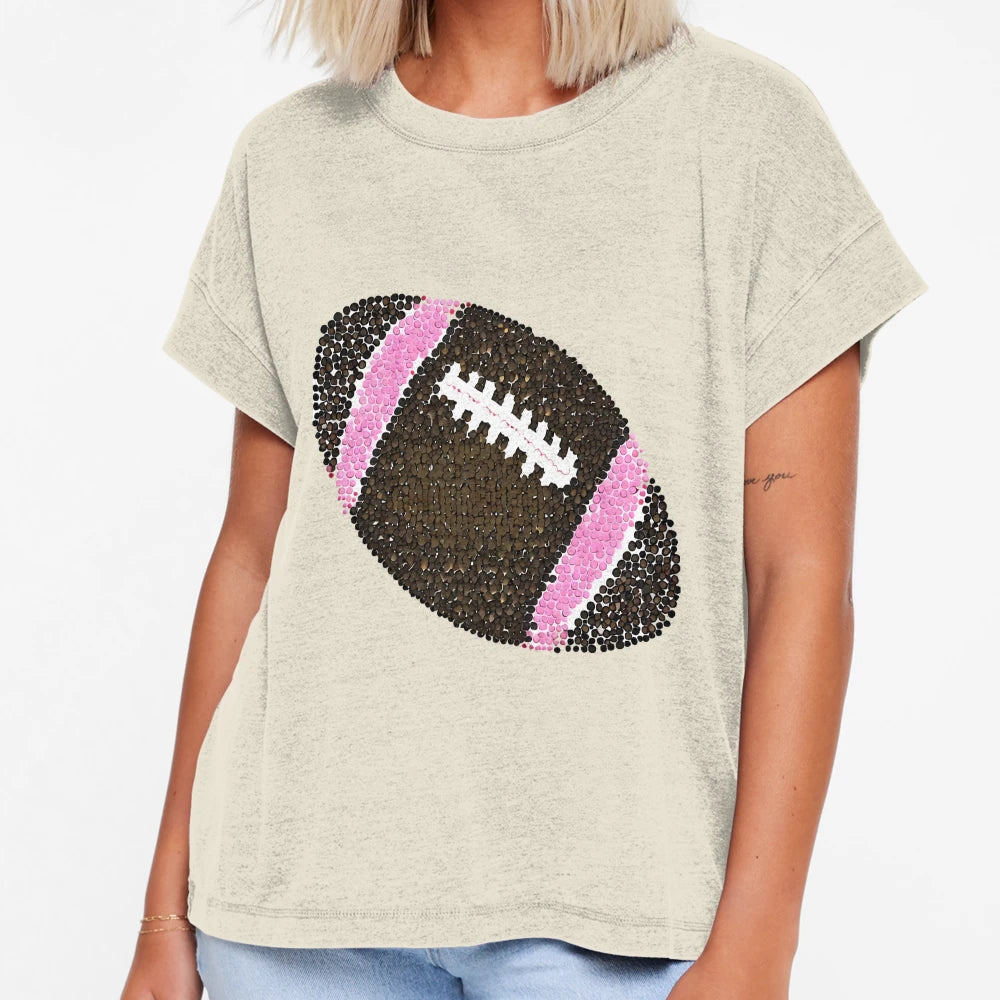 Colorful American Football Made T-Shirt - Fun Novelty Design for Adults - T-Shirt, Sweatshirt, Hoodie