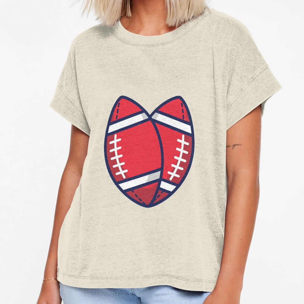 American Football Sports Love T-Shirt - Casual Everyday Wear Men Women - T-Shirt, Sweatshirt, Hoodie