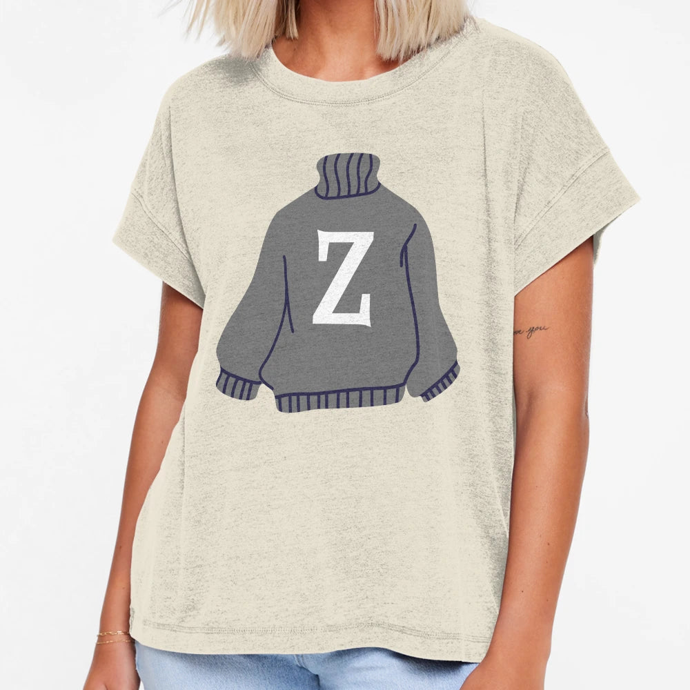 Letter T-Shirt - Aesthetic Graphic Unisex - T-Shirt, Sweatshirt, Hoodie