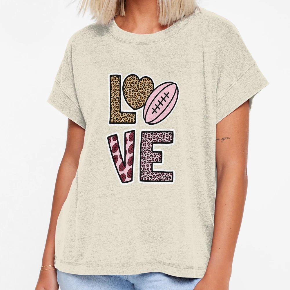 Love Rugby Leopard Sports T-Shirt - Streetwear Style Unisex - T-Shirt, Sweatshirt, Hoodie