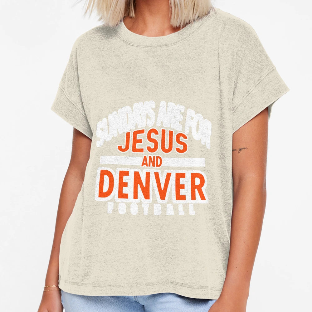 Sundays Are Jesus Denver Christian T-Shirt - Unique Graphic Men Women - T-Shirt, Sweatshirt, Hoodie