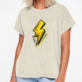 Yellow Thunderbolt Art T-Shirt - Streetwear Style for Adults - T-Shirt, Sweatshirt, Hoodie