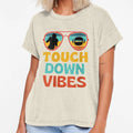 Womens Football Touchdown Vibes American T-Shirt - Novelty Apparel Unisex - T-Shirt, Sweatshirt, Hoodie