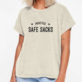 Practice Safe Sacks Lazy Halloween T-Shirt - Novelty Apparel Men Women - T-Shirt, Sweatshirt, Hoodie