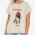 Football Life Lineman T-Shirt - Aesthetic Graphic for Adults - T-Shirt, Sweatshirt, Hoodie