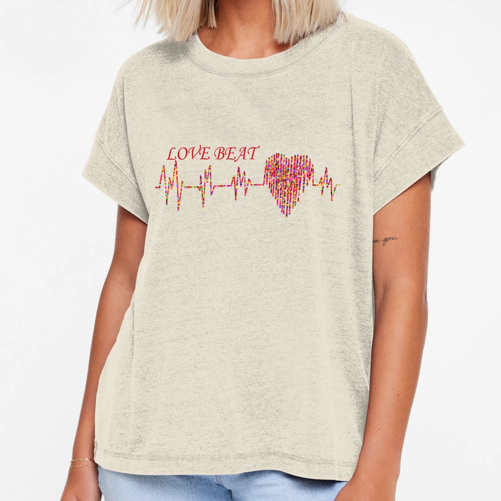 Love Beat Valentines Days Gifts T-Shirt - Fun Novelty Design for Adults - T-Shirt, Sweatshirt, Hoodie