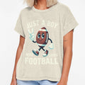 Just Who Loves Football T-Shirt - Casual Everyday Wear for Adults - T-Shirt, Sweatshirt, Hoodie