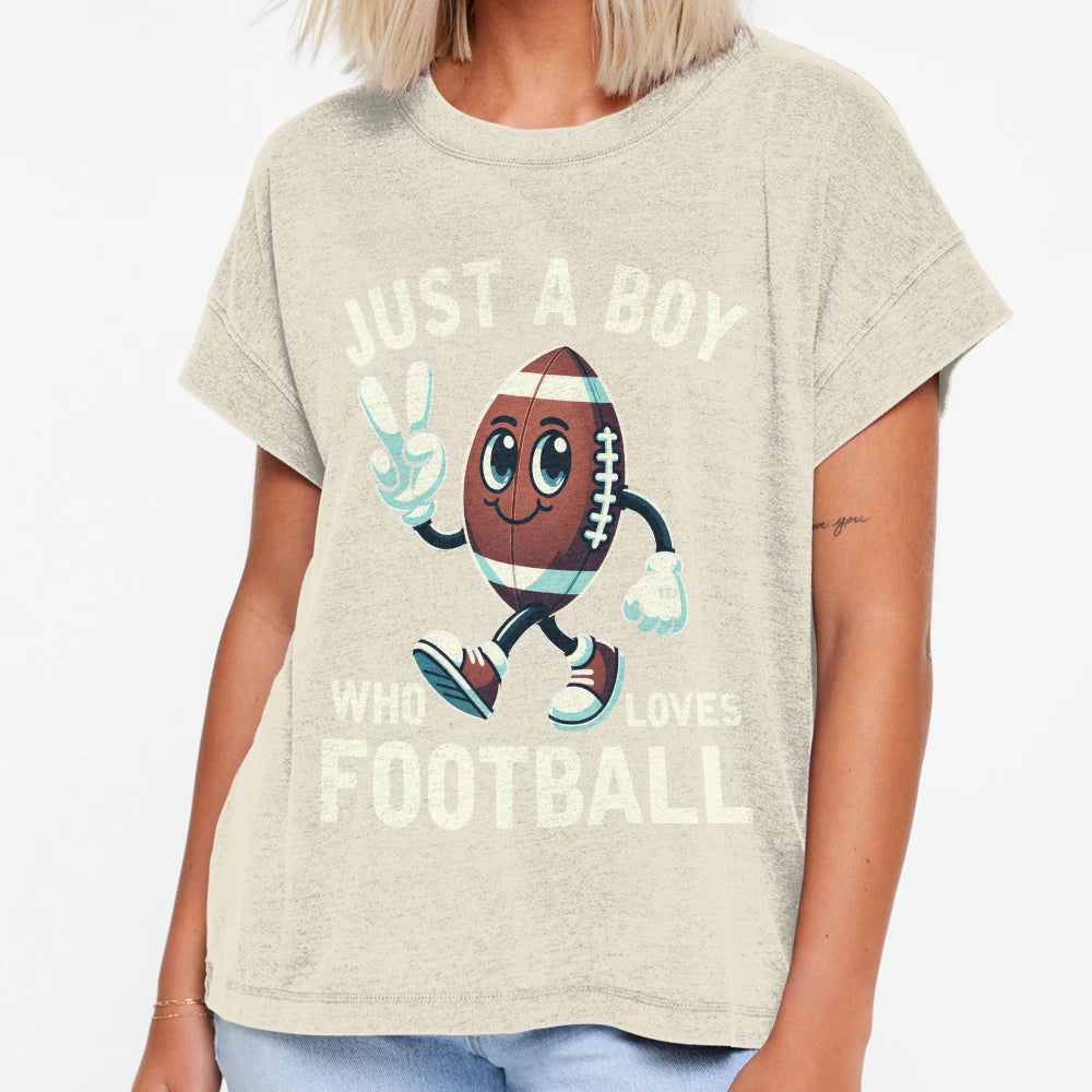 Just Who Loves Football T-Shirt - Casual Everyday Wear for Adults - T-Shirt, Sweatshirt, Hoodie