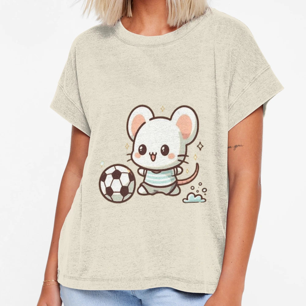 Mouse Playing Soccer T-Shirt - Streetwear Style Men Women - T-Shirt, Sweatshirt, Hoodie