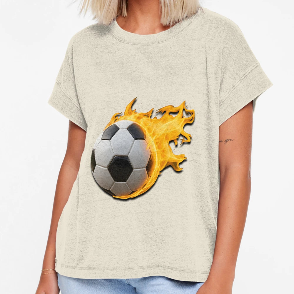 Fire Football 33Cc66 T-Shirt - Casual Everyday Wear Men Women - T-Shirt, Sweatshirt, Hoodie