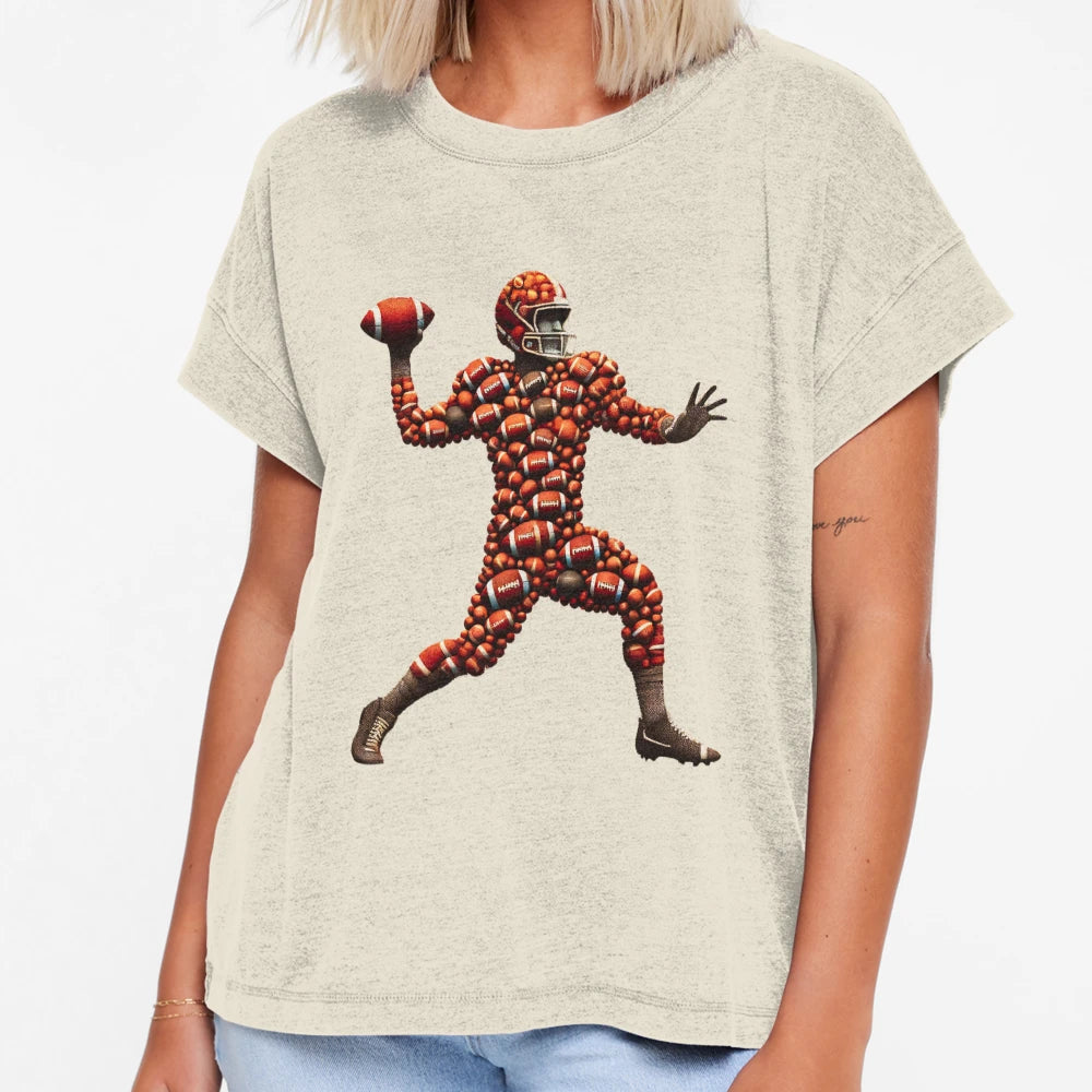 Gridiron Hero Football Quarterback T-Shirt - Graphic Print Men Women - T-Shirt, Sweatshirt, Hoodie