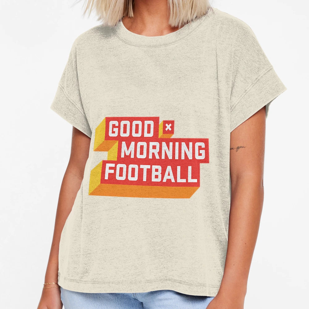 Good Morning Football Gmfb T-Shirt - Minimalist Print Men Women - T-Shirt, Sweatshirt, Hoodie