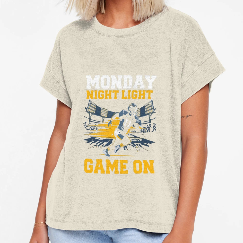 Under Lights Monday Night Football T-Shirt - Aesthetic Graphic Unisex - T-Shirt, Sweatshirt, Hoodie