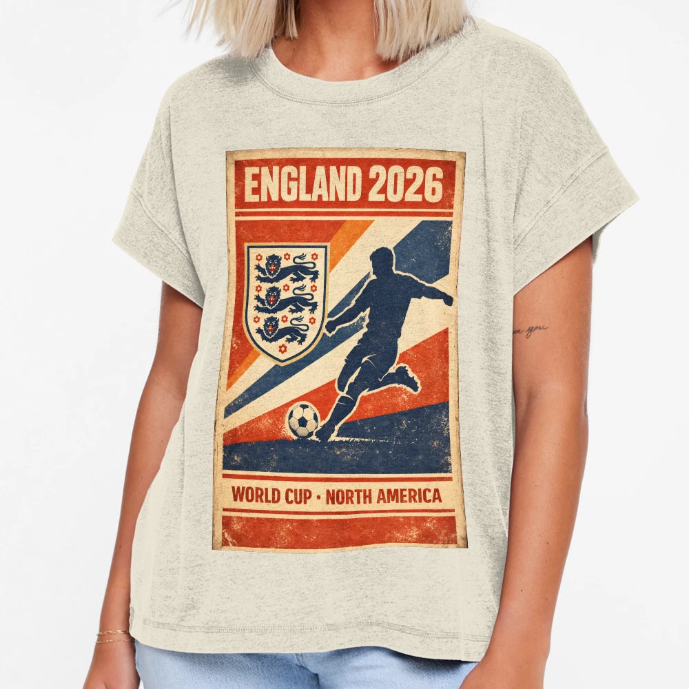 England 2026 World Cup Matchday T-Shirt - Aesthetic Graphic Unisex - T-Shirt, Sweatshirt, Hoodie