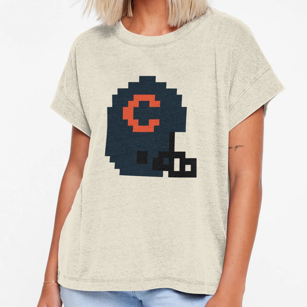 8 Bit 8 Bit Chicago Bears Helmet Team T-Shirt - Streetwear Style Unisex - T-Shirt, Sweatshirt, Hoodie