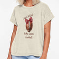 Bow Ball Football Love T-Shirt - Fun Novelty Design Men Women - T-Shirt, Sweatshirt, Hoodie