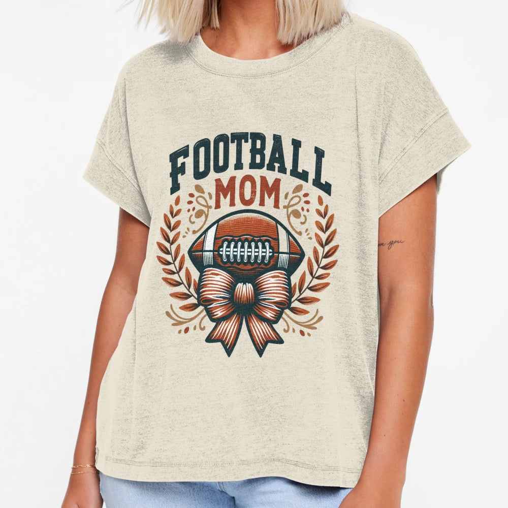 Football Mom Flowers T-Shirt - Custom Art Print Unisex - T-Shirt, Sweatshirt, Hoodie