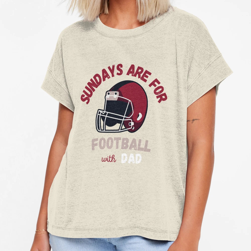 Sundays Are Football Dad T-Shirt - Custom Art Print Men Women - T-Shirt, Sweatshirt, Hoodie