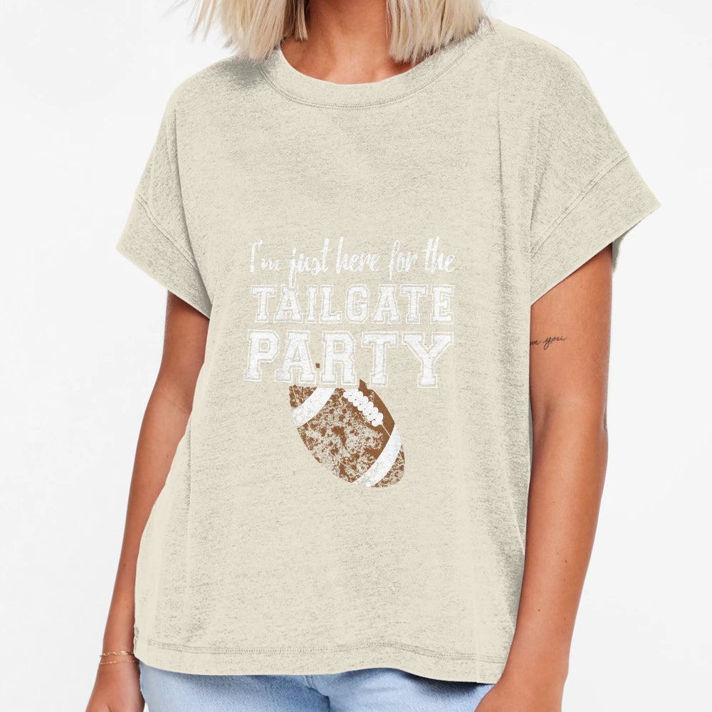 Im Just Here Tailgate Party Sports T-Shirt - Minimalist Print Unisex - T-Shirt, Sweatshirt, Hoodie