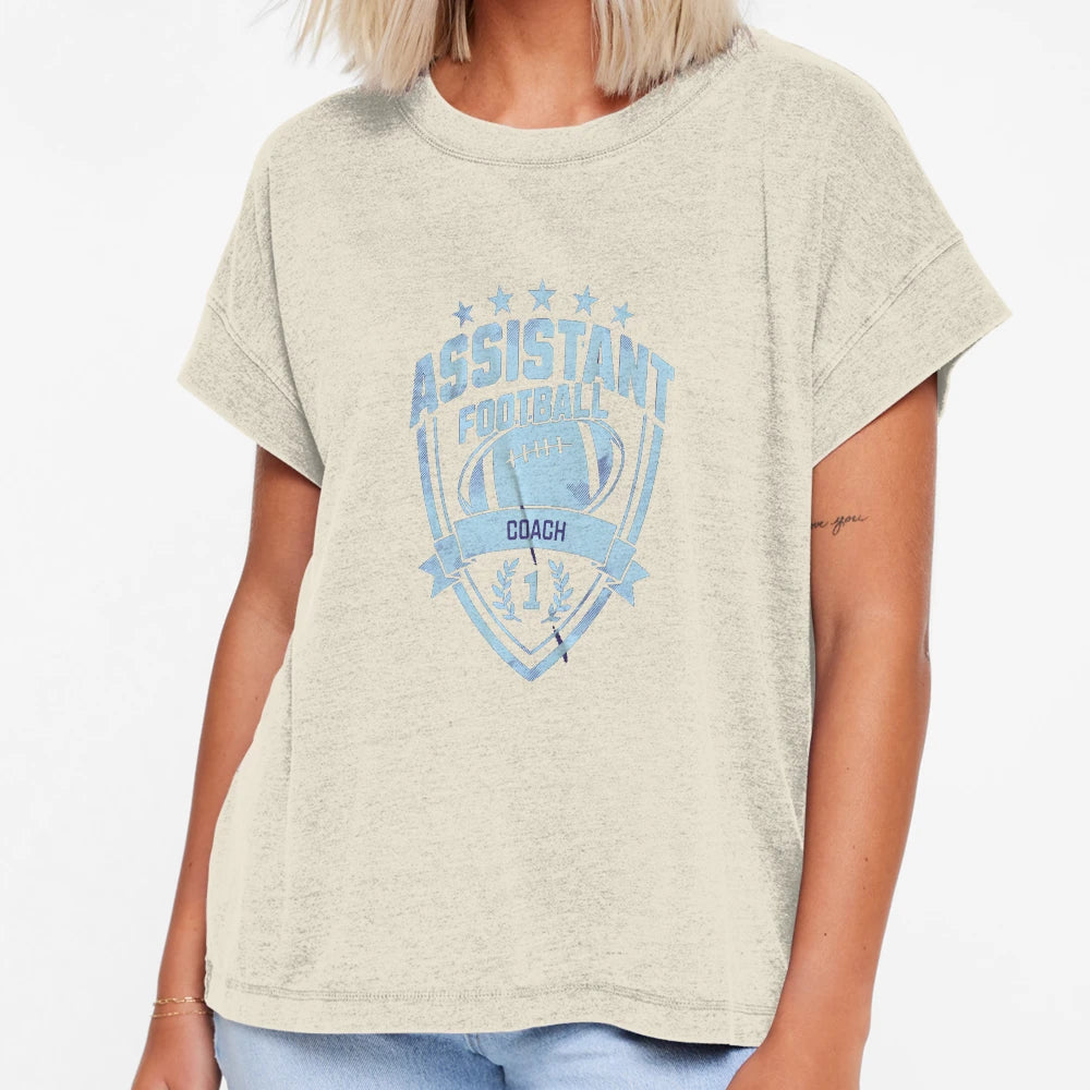 Assistant Football Coach T-Shirt - Minimalist Print for Adults - T-Shirt, Sweatshirt, Hoodie