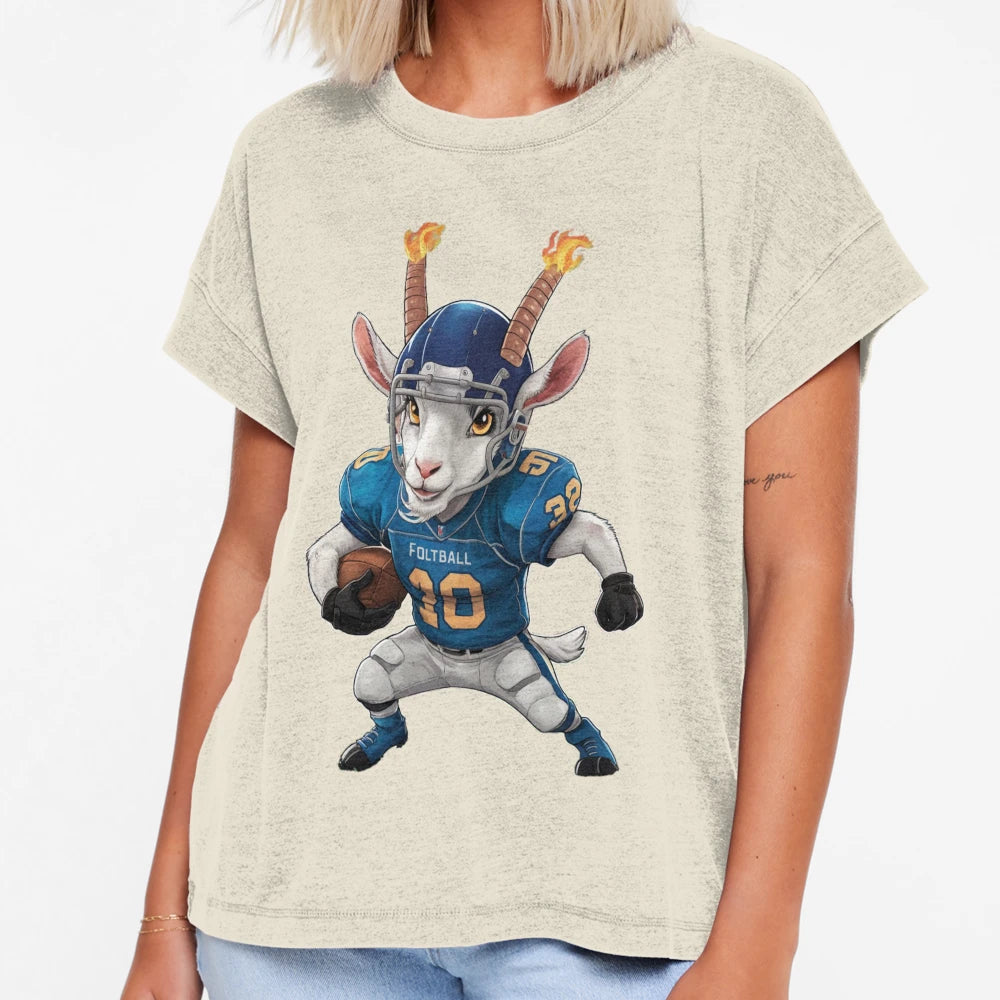 Football Fantasy Goat Goat T-Shirt - Casual Everyday Wear Men Women - T-Shirt, Sweatshirt, Hoodie
