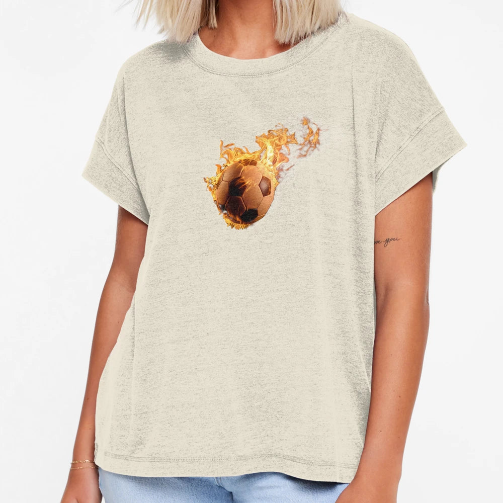 Burning Soccer Ball Iii T-Shirt - Aesthetic Graphic Men Women - T-Shirt, Sweatshirt, Hoodie
