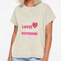 This Loves Playing Football Her Boyfriend T-Shirt - Graphic Print Unisex - T-Shirt, Sweatshirt, Hoodie