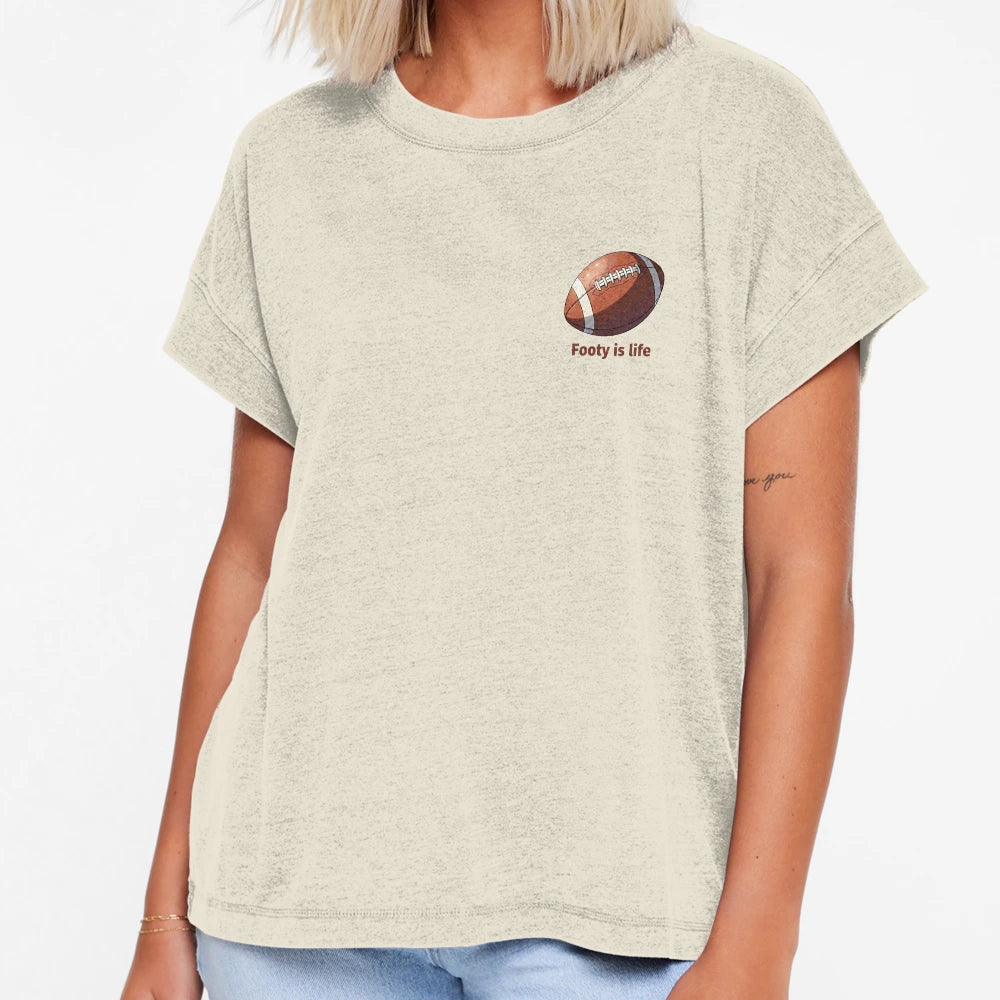 Footy Is Life Football T-Shirt - Novelty Apparel for Adults - T-Shirt, Sweatshirt, Hoodie