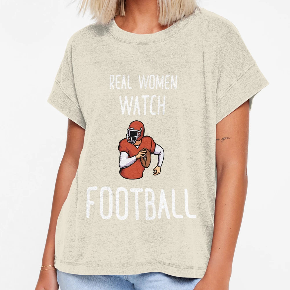 Real Watch Football T-Shirt - Minimalist Print for Adults - T-Shirt, Sweatshirt, Hoodie