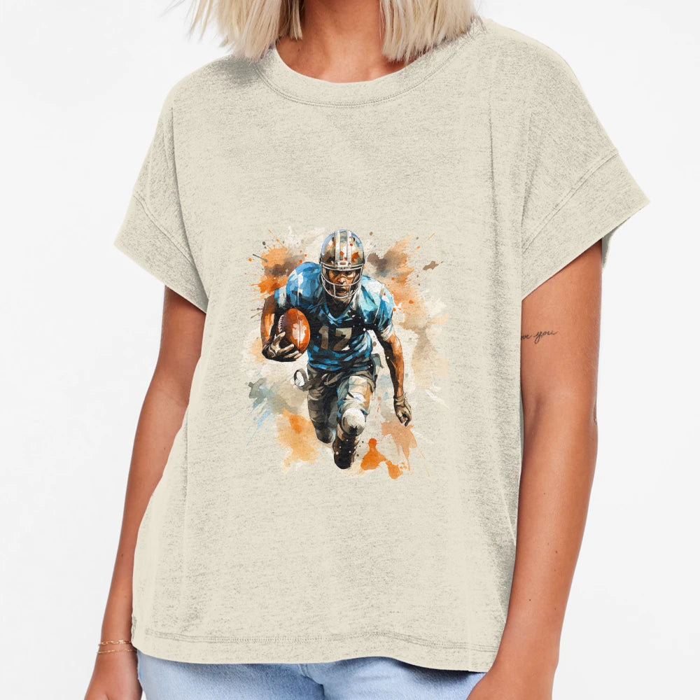 Football Player 2 T-Shirt - Graphic Print Unisex - T-Shirt, Sweatshirt, Hoodie