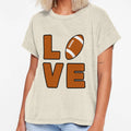 Love Football T-Shirt - Minimalist Print for Adults - T-Shirt, Sweatshirt, Hoodie